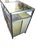 Pair of Venezia Furniture Industrial Modern Steel & Stained Wood Nightstands / End Tables With Glass Tops For Sale In San Francisco - Image 6 of 16