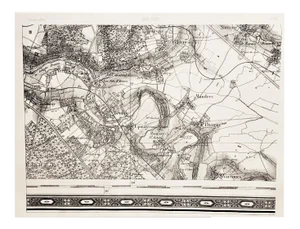Antique 1800s French Map Ile De France