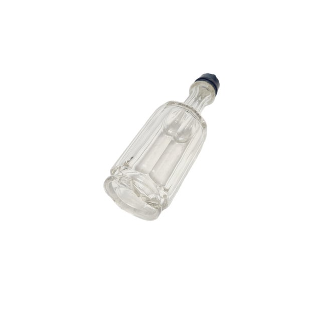 Glass Biedermeier Olive and Oil Carafe, 1900s For Sale - Image 7 of 11