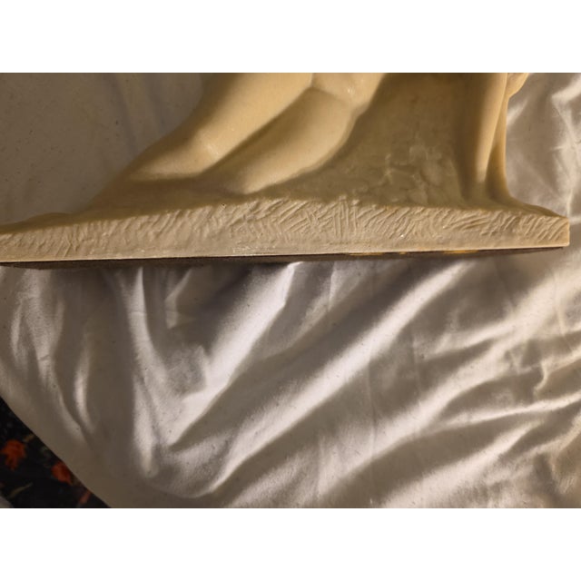 Off-white 1060's "The Awakening " Vincent Glinsky Stone Composite Sculpture For Sale - Image 8 of 12