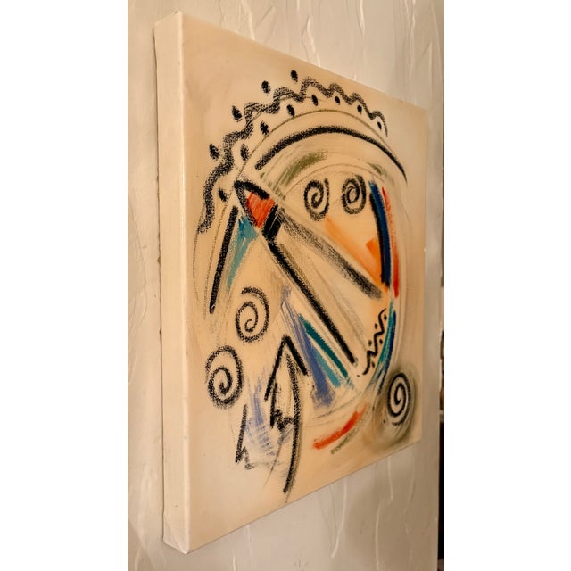 Abstract Original Abstract "WhirlYgYg #5", Acrylic on Canvas, Signed by Artist For Sale - Image 3 of 9