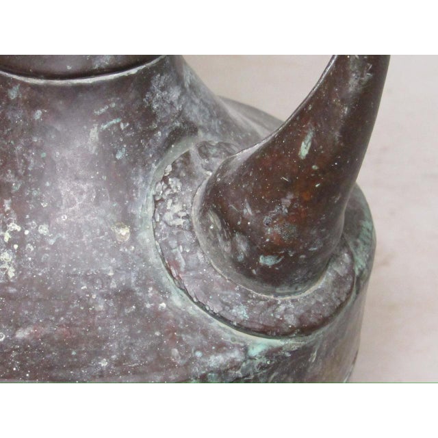 Rustic Persian Copper Ewer For Sale - Image 12 of 16