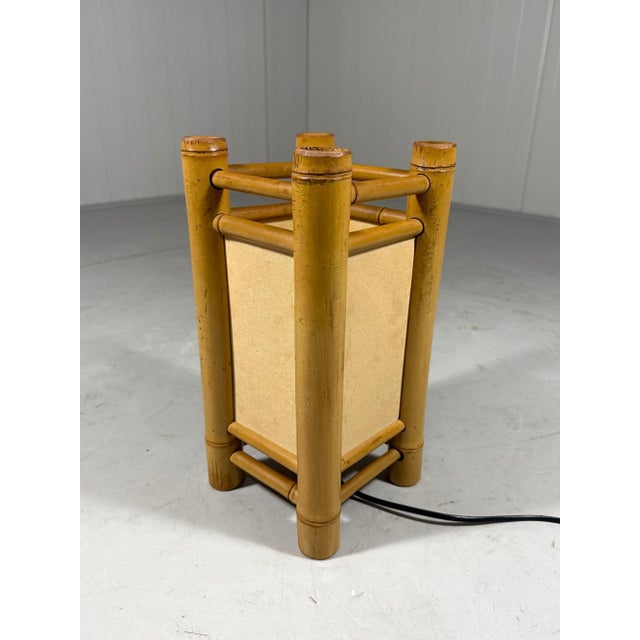 Rattan Table Lamp, 1970s For Sale - Image 6 of 16