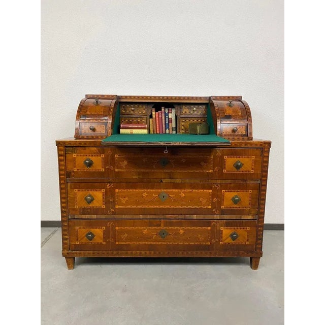 Antique Vienna Secretaire in Wood, 1790 For Sale - Image 4 of 18