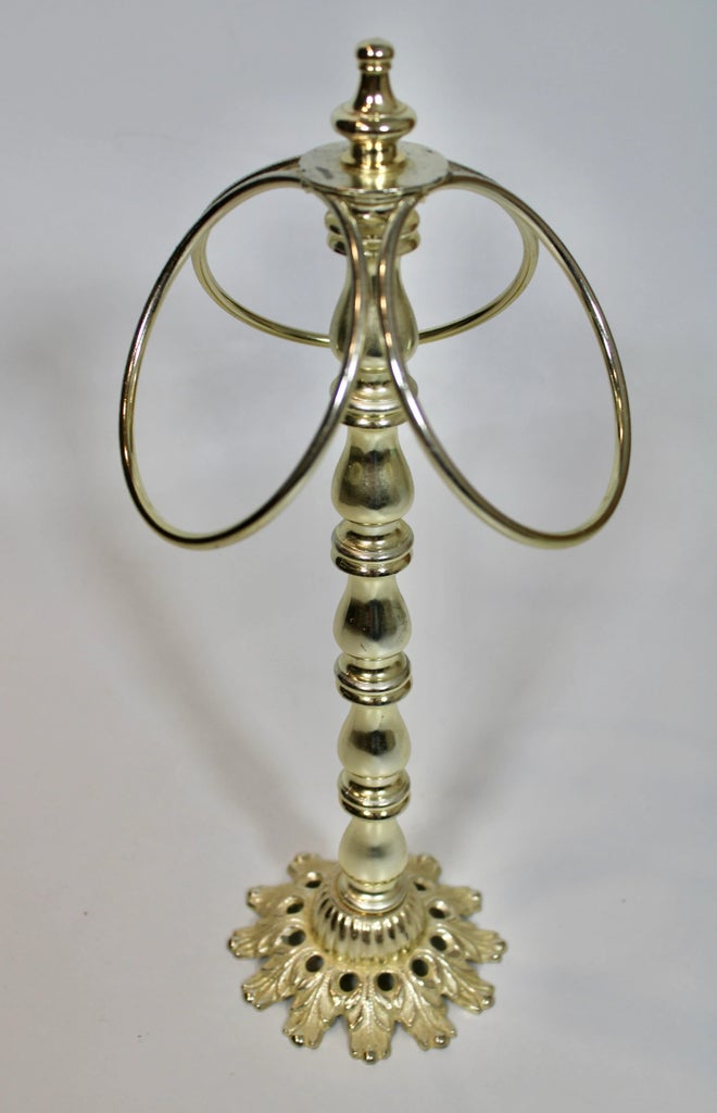 Vintage Hollywood Regency Metal Towel Holder | Chairish