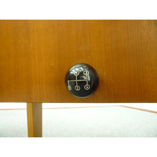 Mid-Century Walnut Office Desk, 1950s For Sale - Image 16 of 18