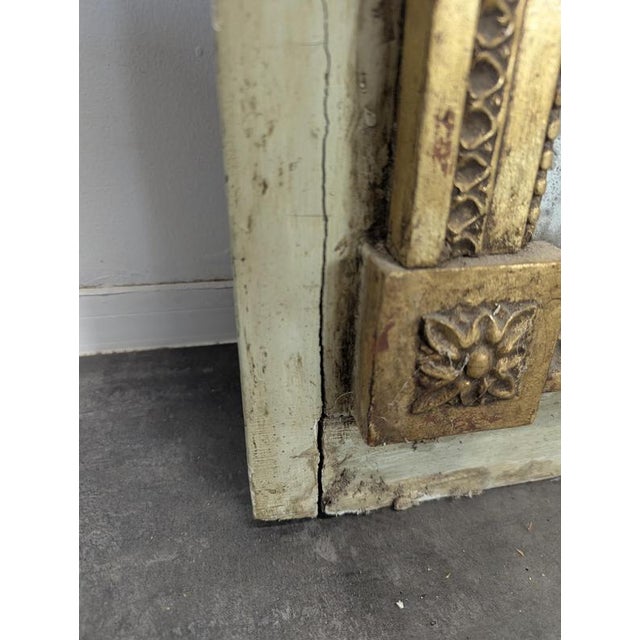 Brown Patinated Trumeau Mirror with Antique Decoration, 19th Century For Sale - Image 8 of 12