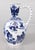 A superb large antique Delft Chinoiserie style faience cobalt blue and white lobed pitcher made by Boch Frères Keramis in...