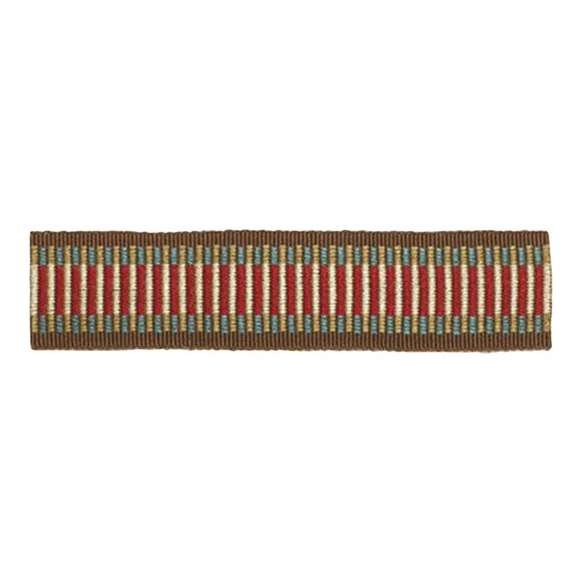 Schumacher Litchfield Braid in Rosewood For Sale