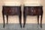 Early 20th Century Italian Art Deco Pair of Bedside Tables in Mahogany For Sale - Image 16 of 18