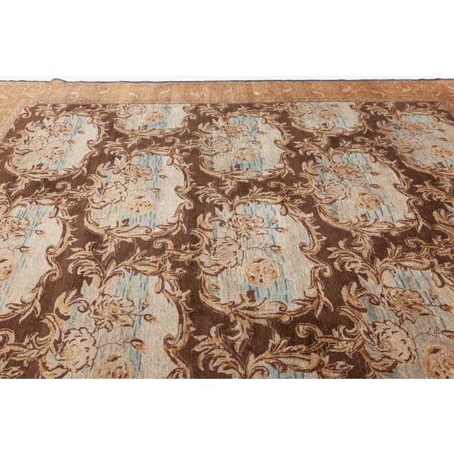 Textile Indian Amritsar Rug For Sale - Image 7 of 9