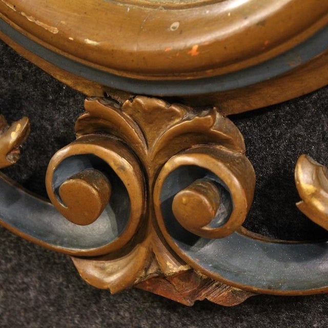 Italian Louis XV Style Lacquered and Gilded Mirror, 1950s For Sale - Image 10 of 13