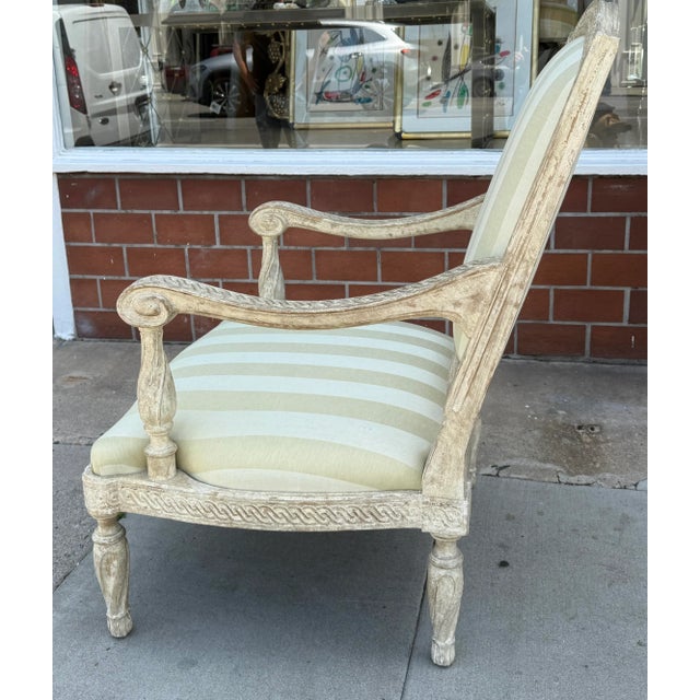 Formations 1 of 2 Dennis & Leen Formations Arm Chair W Rose Tarlow Melrose House Fabric For Sale - Image 4 of 5
