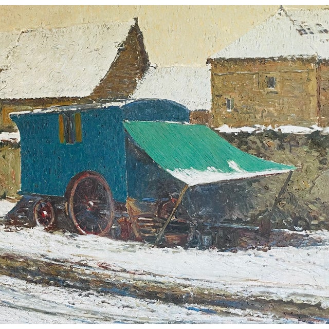 French Country 1930s Fernand Alexis Lambert Impressionist FrenchCountry Signed Oil on Canvas Original Frame For Sale - Image 3 of 18