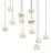Rain Balls Pendant Lamps by United Alabaster, Set of 12 For Sale