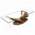 Mid-Century Modern Mid-Century Sculptural Gold Nude Mermaid & Dolphin Coffee Table W/ Glass Top For Sale - Image 3 of 11