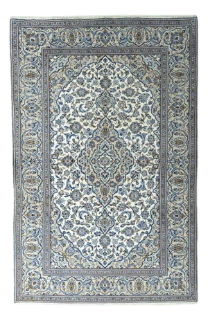 Hand-Knotted Kashan Cork Oriental Rug
