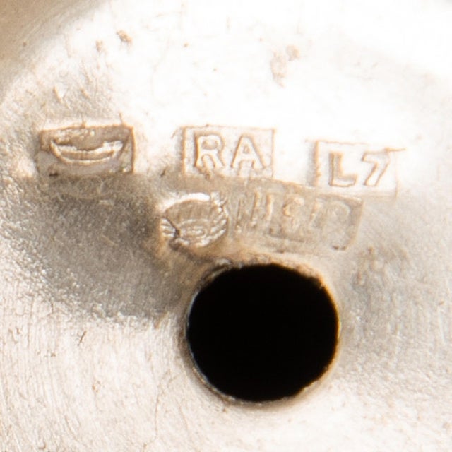 Metal Antique 1800s Rocaille Decor Silver Candelabras - a Pair For Sale - Image 7 of 7