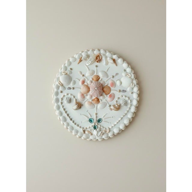 2020s Coastal Wall Panel on Antique White Background, Shell Panel for Wall, Beach Home Wall Art For Sale - Image 5 of 11