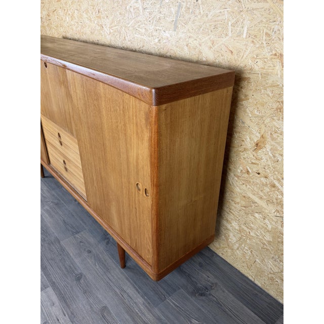 Brown Danish Modern Teak Highboard by H.W. Klein for Bramin For Sale - Image 8 of 18