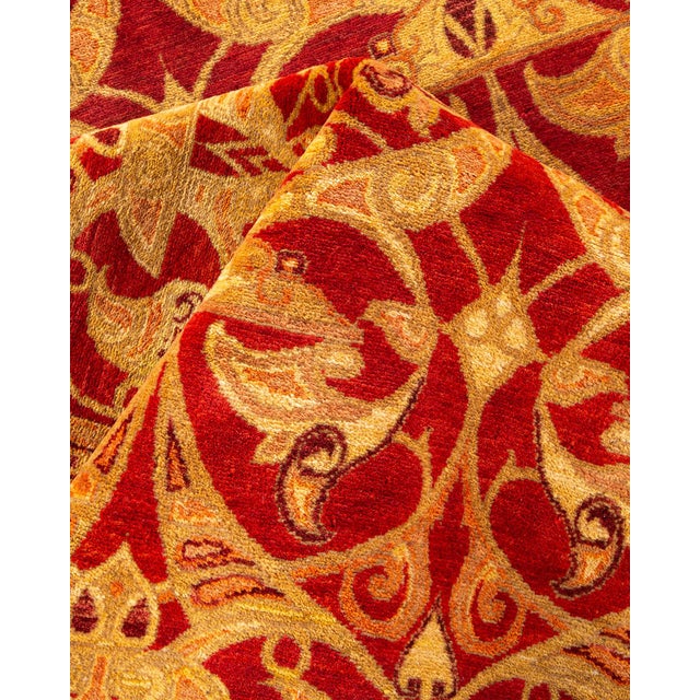 Textile Mogul Hand-Knotted Area Rug - Orange, 8' 0" x 10' 4" For Sale - Image 7 of 8