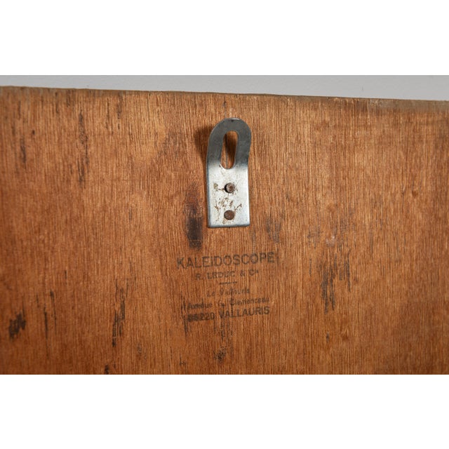 Beige Vintage Botanical Ceramic Mirror by Raymonde Leduc for Vallauris, France, 1960s For Sale - Image 8 of 9