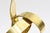 Vintage Van Teal Brass Ribboned Sculpture on Black Wood Base, 1970's For Sale In Miami - Image 6 of 12