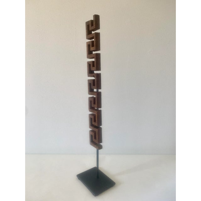 Iron Greek Key Fragments on Custom Mounts, Set of 3 For Sale - Image 10 of 13