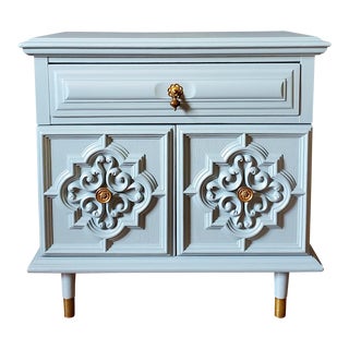 1960s Vintage Custom Painted Nightstand For Sale