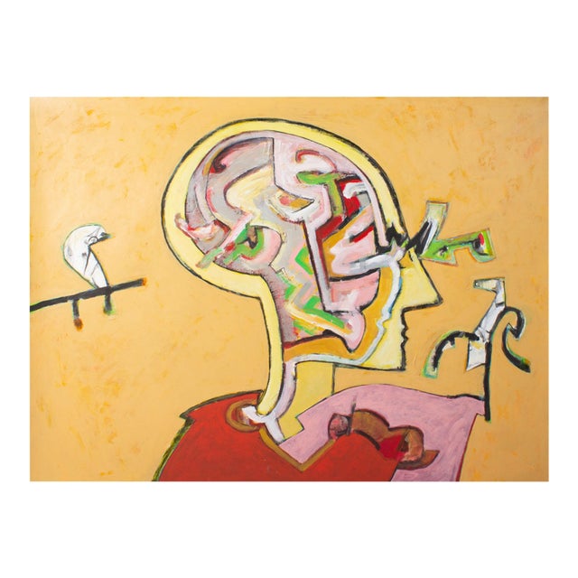 Abstract Acrylic Painting by James L. Bruch For Sale