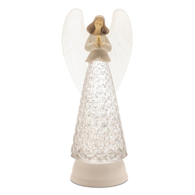 Add a touch of serenity to your holiday decor with this LED Angel Snow Globe. Featuring a graceful angel figure with...