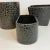Hollywood Regency Vintage Boho Chic Contemporary Modern Faux Croc Embossed Ceramic Planters - Set of 3 For Sale - Image 3 of 10