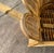1970s Rattan Woven Wicker Peacock Fan Back Lounge Chair For Sale - Image 9 of 12
