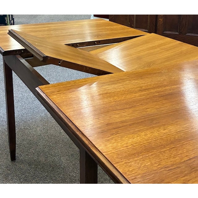 Mid Century Modern Extending Teak Dining Table W/ Butterfly Leaf by White & Newton, Uk c.1960 For Sale - Image 9 of 14