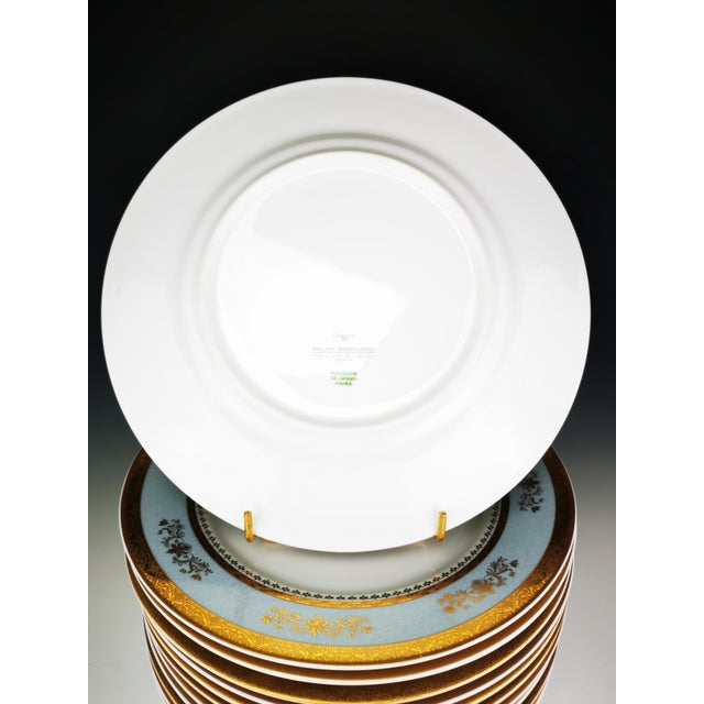 Ceramic Limoges Porcelain Dinner Plates by Philippe Deshoulières, 2010s, Set of 12 For Sale - Image 7 of 9