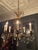 Brass Vintage Brass Chandelier Ornate Eight Lights With Crystals For Sale - Image 8 of 8