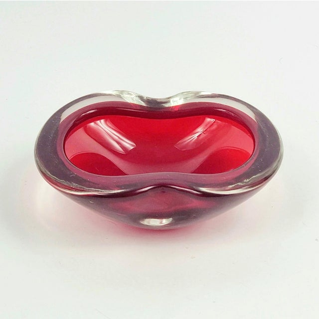 Flavio Poli Mid-Century Sommerso Murano Glass Catchalls by Flavio Poli for Seguso, Italy, 1960s, Set of 2 For Sale - Image 4 of 10