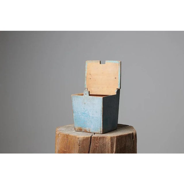 Antique Swedish Hand-Made Folk Art Pine Flour Box For Sale - Image 6 of 9