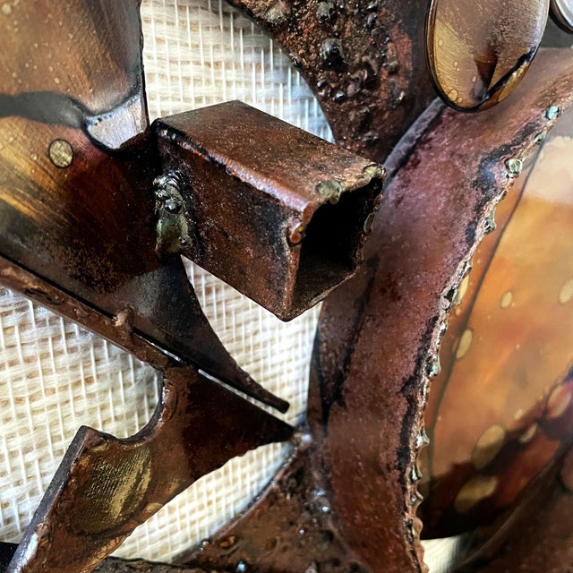Danish Brutalist Metal Wall Sculpture by Henrik Horst, 1970s For Sale - Image 12 of 18