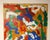 Original mixed media painting, acrylic and collage on canvas board, in the figurative Neo-Expressionist tradition...