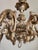 Vintage Louis XV Silvered Hand-Painted Carved Wood Eight-Arm Chandelier with Floral Motifs, Italy, 1920s For Sale - Image 12 of 18