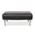 Black Model 1600 Ottoman in Black Leather from Rolf Benz For Sale - Image 8 of 10