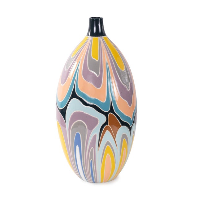 Bramwell Porcelain Vase- Tall For Sale In Chicago - Image 6 of 11