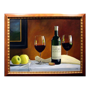 Thomas Stiltz "Drapers Best" Original Oil Painting on Canvas Wine Framed