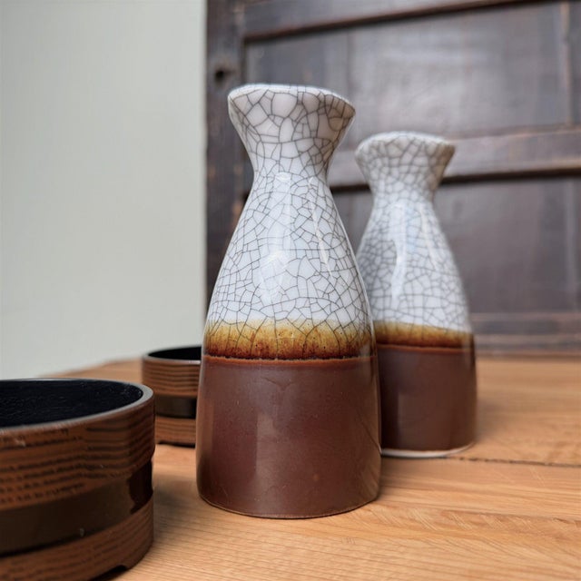 Ceramic Japanese Ceramic Set with Donabe and Sake Service, 1970s, Set of 20 For Sale - Image 7 of 18