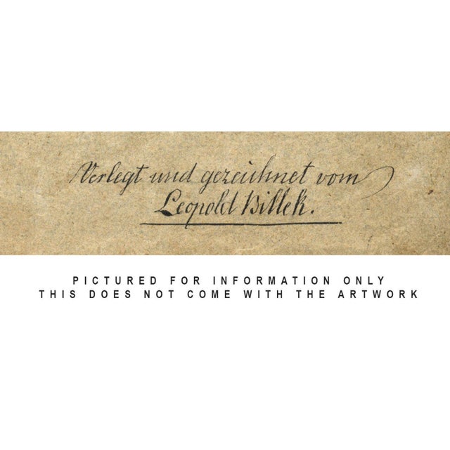 Paper Leopold Billek, Hunting Forest Map, 1800s, Paper For Sale - Image 7 of 8
