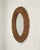 Mid-Century Modern Round Wicker and Bamboo Mirror, 1970s For Sale - Image 3 of 6