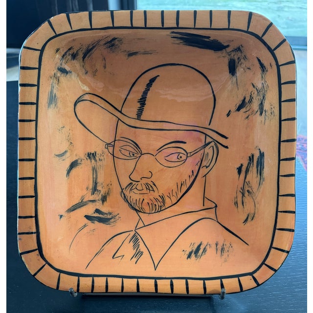 Henri Matisse, Self-Portrait with Hat, Large Signed Earthenware Dish For Sale - Image 10 of 13