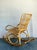 Early 21st Century Vintage Boho Loop Rattan Rocking Chair For Sale - Image 5 of 8