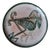 French Decorative Bird Plate in Glazed Stoneware by Jacques de Chateneuil, 1970s For Sale